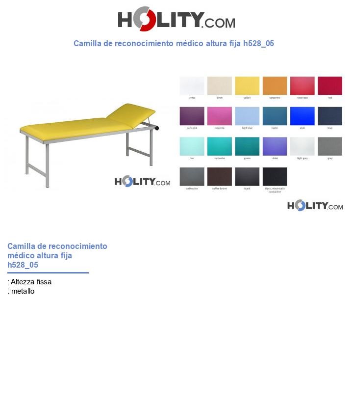 Camilla de reconocimiento médico altura fija h528_05