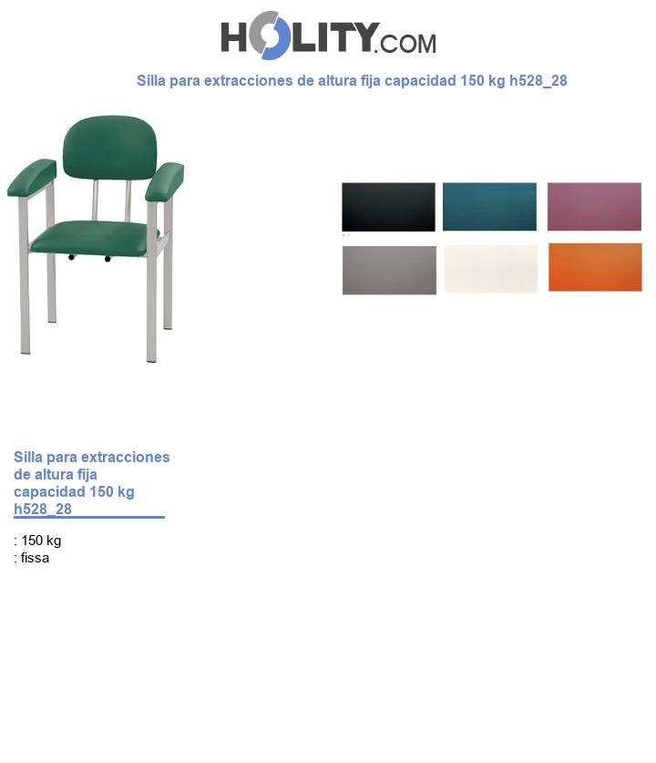 Silla para extracciones de altura fija capacidad 150 kg h528_28