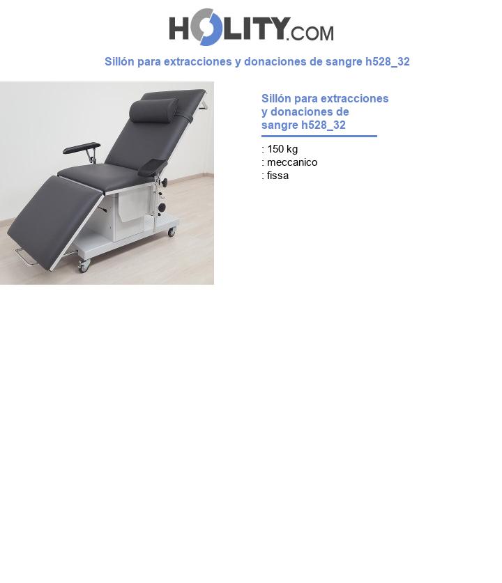 Sillón para extracciones y donaciones de sangre h528_32