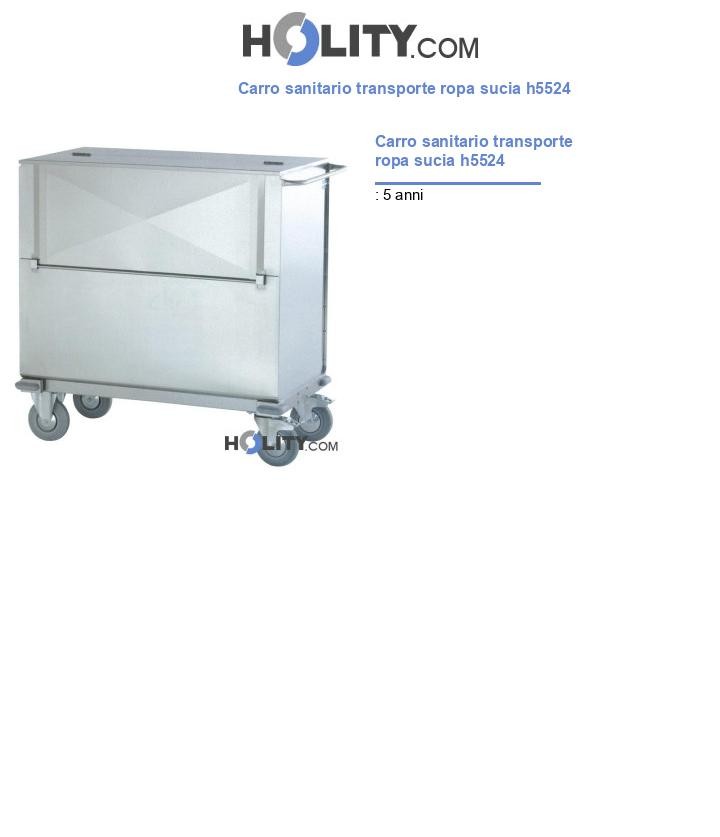 Carro sanitario transporte ropa sucia h5524