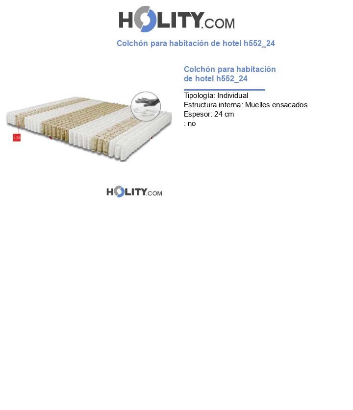 Colchón para habitación de hotel h552_24