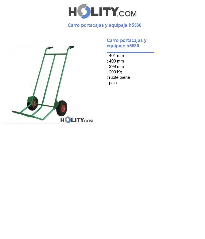 Carro portacajas y equipaje h5530