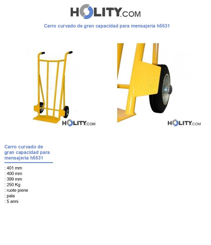 Carro curvado de gran capacidad para mensajería h5531
