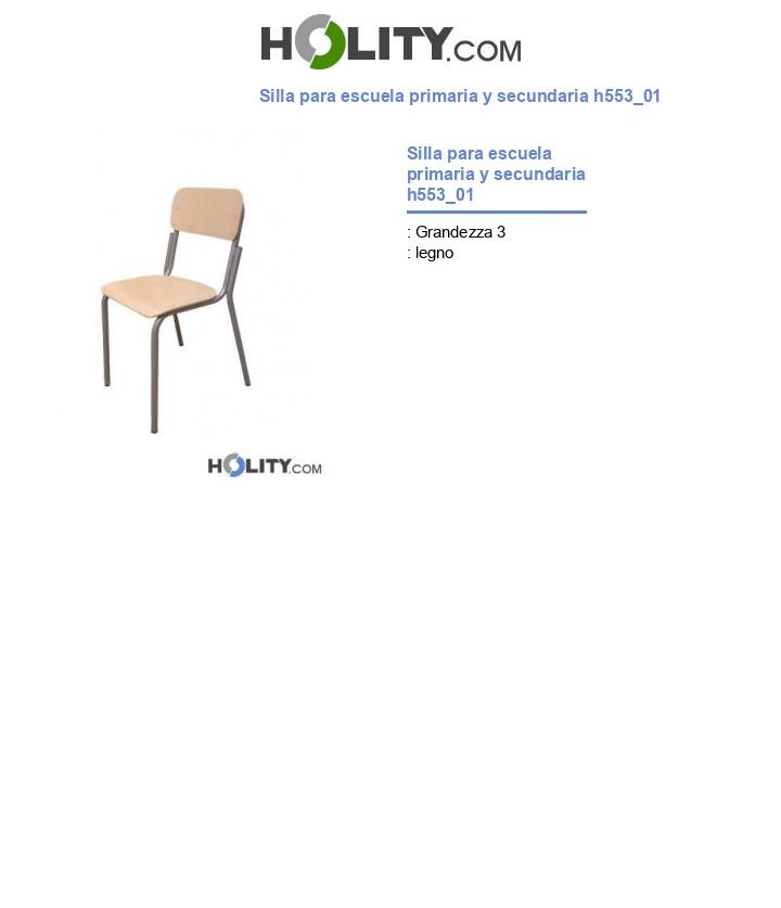 Silla para escuela primaria y secundaria h553_01