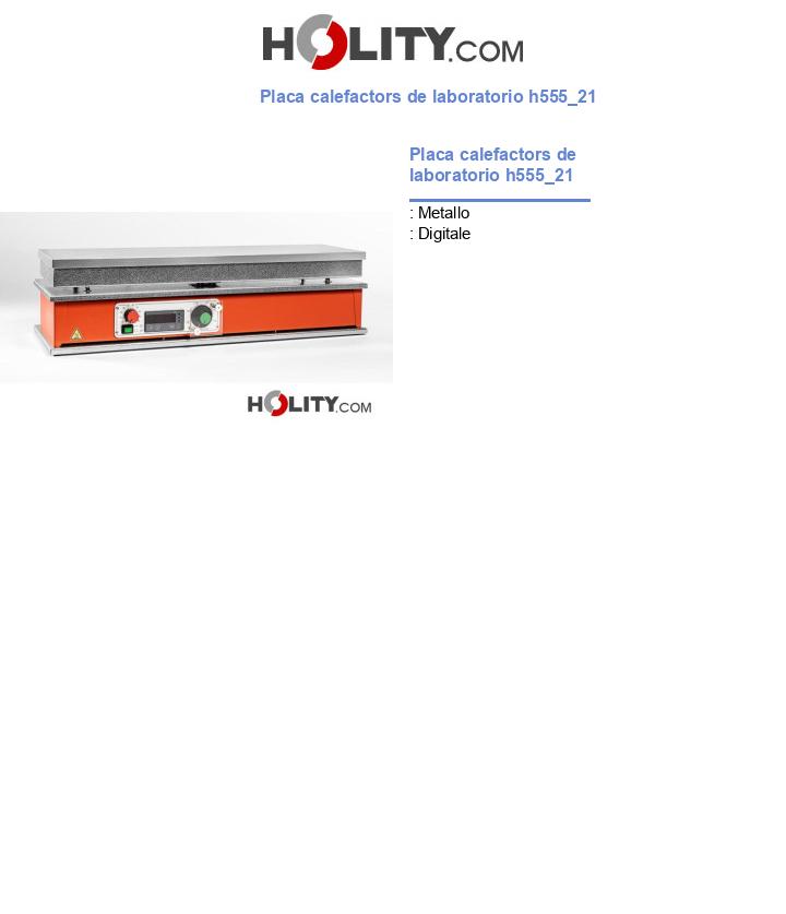 Placa calefactors de laboratorio h555_21