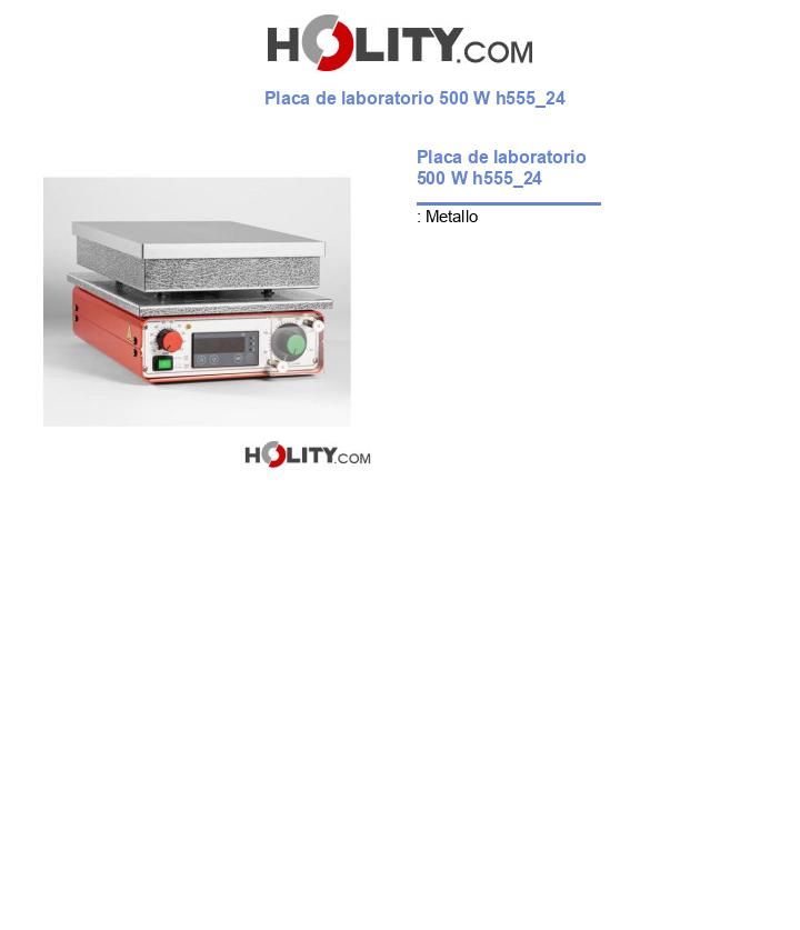 Placa de laboratorio 500 W h555_24