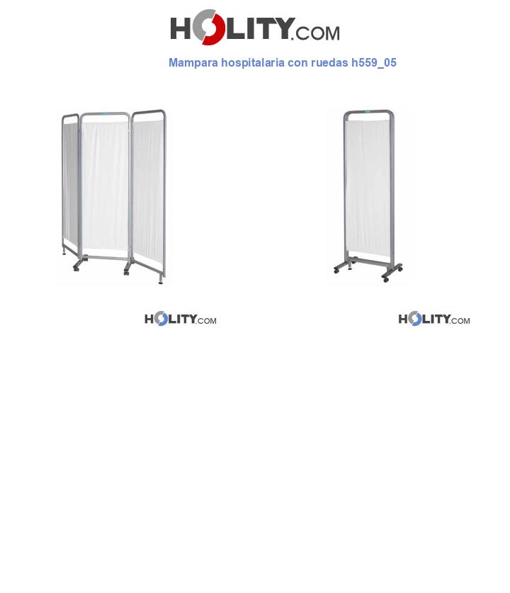 Mampara hospitalaria con ruedas h559_05
