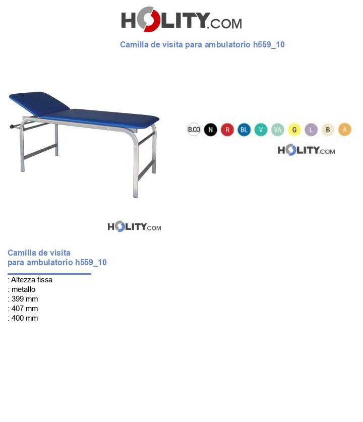 Camilla de visita para ambulatorio h559_10
