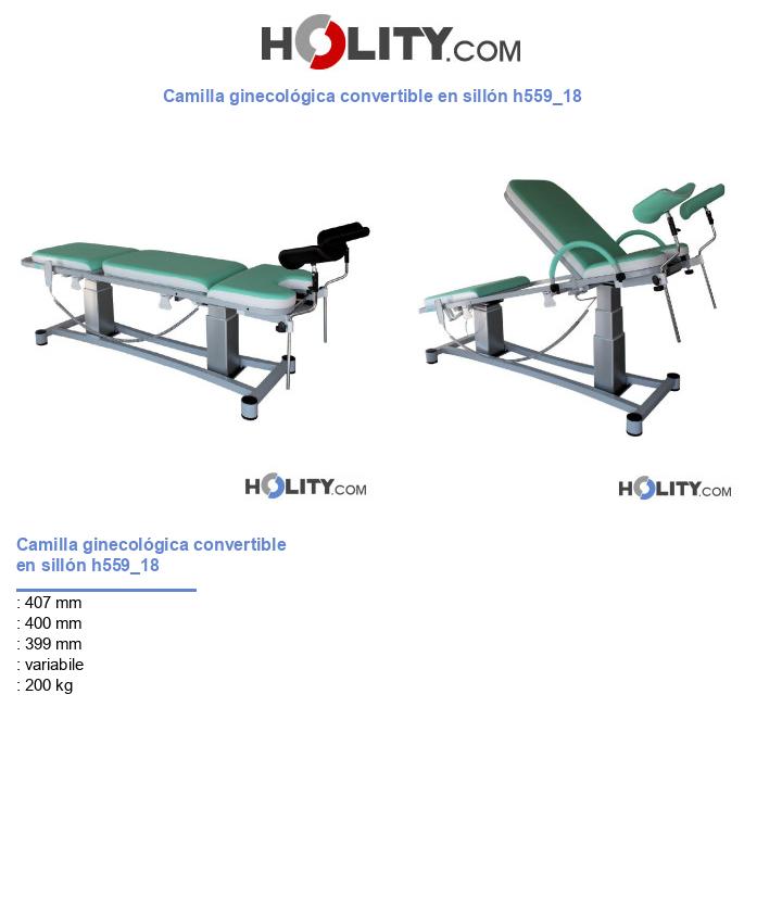 Camilla ginecológica convertible en sillón h559_18