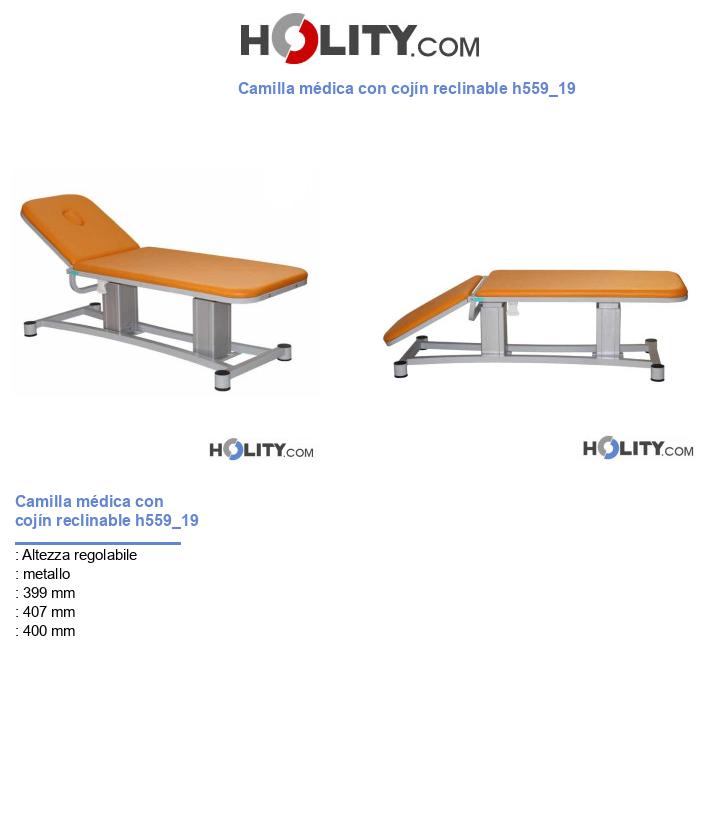 Camilla médica con cojín reclinable h559_19
