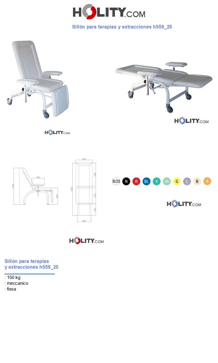 Sillón para terapias y extracciones h559_25