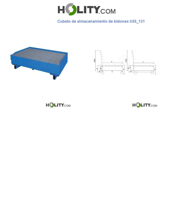 Cubeto de almacenamiento de bidones h55_131