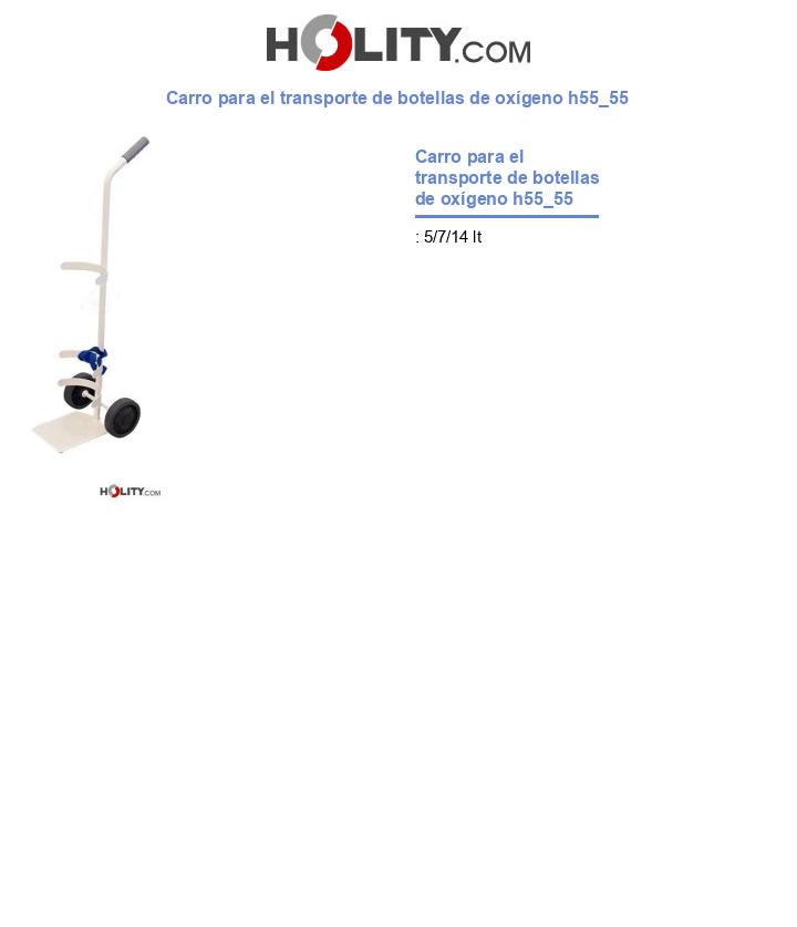 Carro para el transporte de botellas de oxígeno h55_55