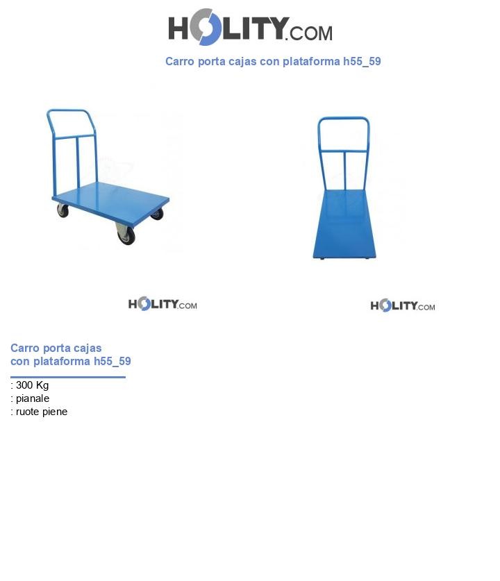 Carro porta cajas con plataforma h55_59