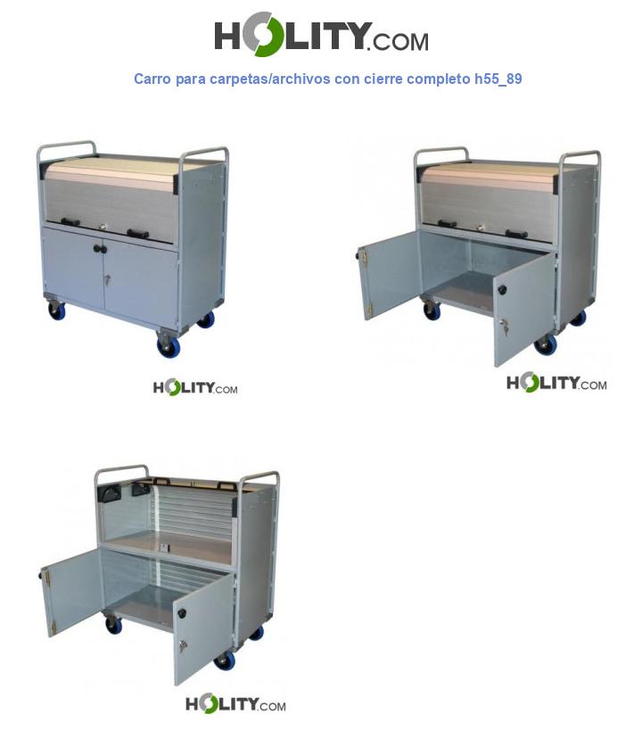 Carro para carpetas/archivos con cierre completo h55_89
