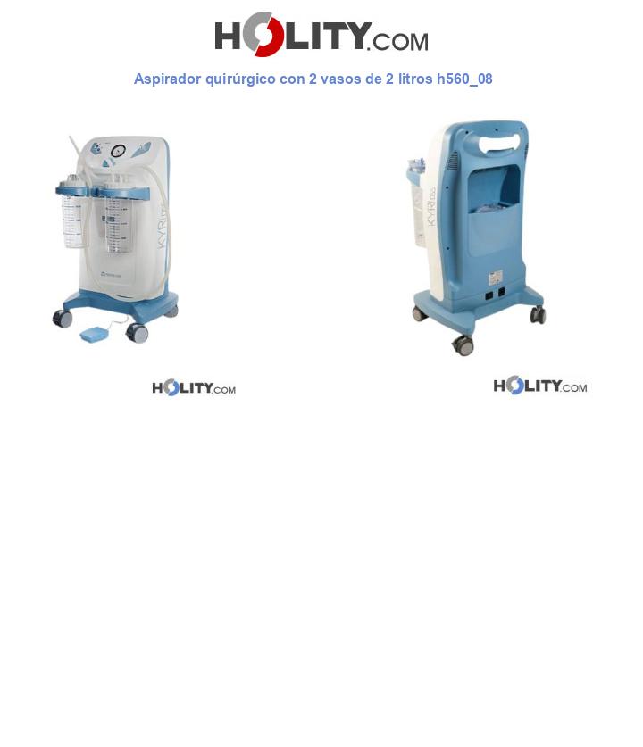 Aspirador quirúrgico con 2 vasos de 2 litros h560_08