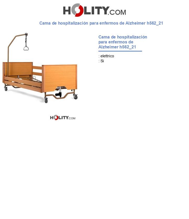 Cama de hospitalización para enfermos de Alzheimer h562_21