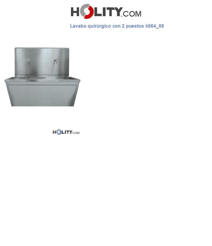 Lavabo quirúrgico con 2 puestos h564_08