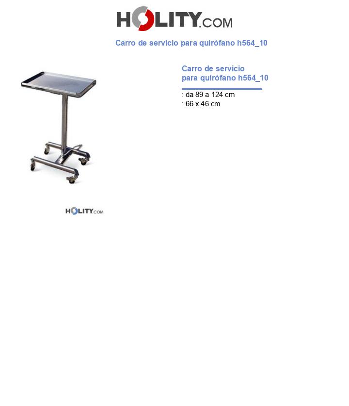 Carro de servicio para quirófano h564_10