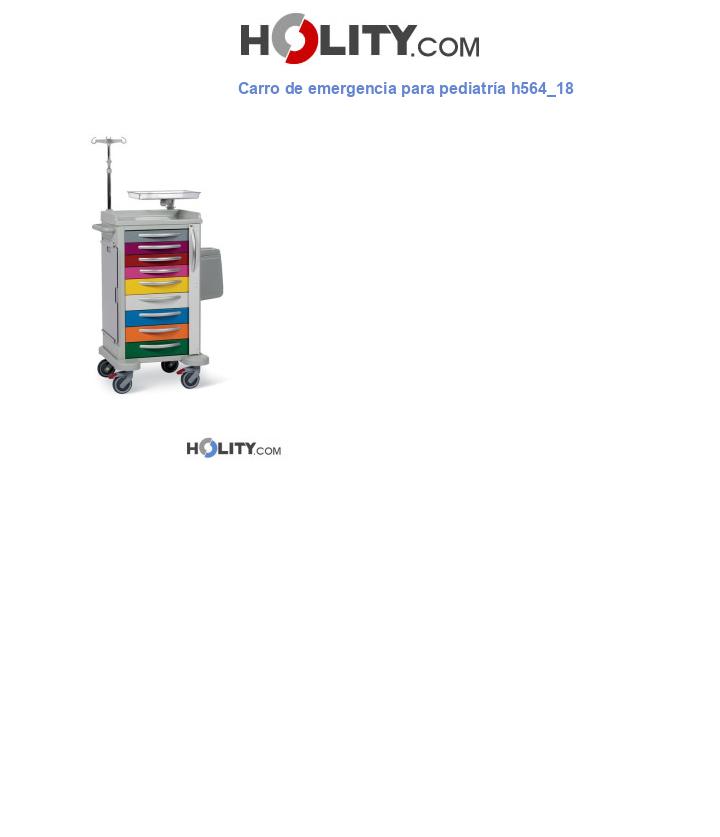 Carro de emergencia para pediatría h564_18