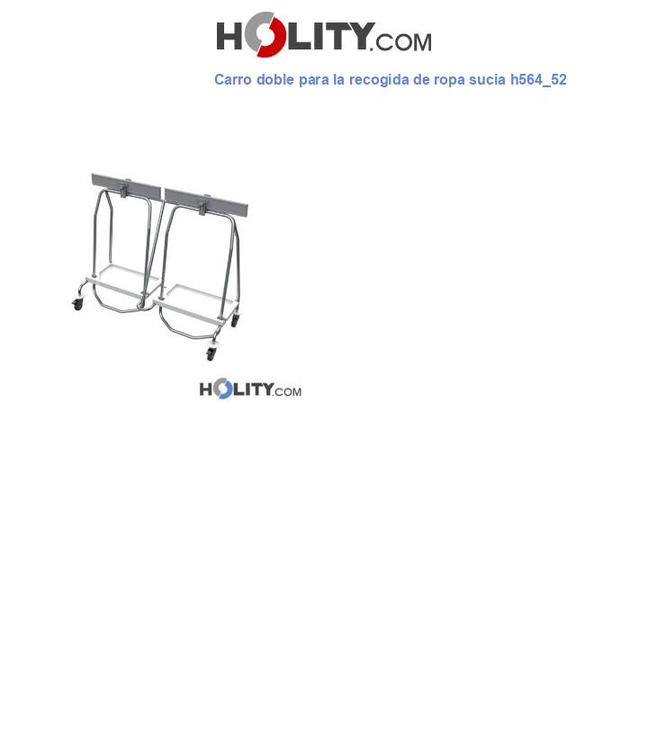 Carro doble para la recogida de ropa sucia h564_52