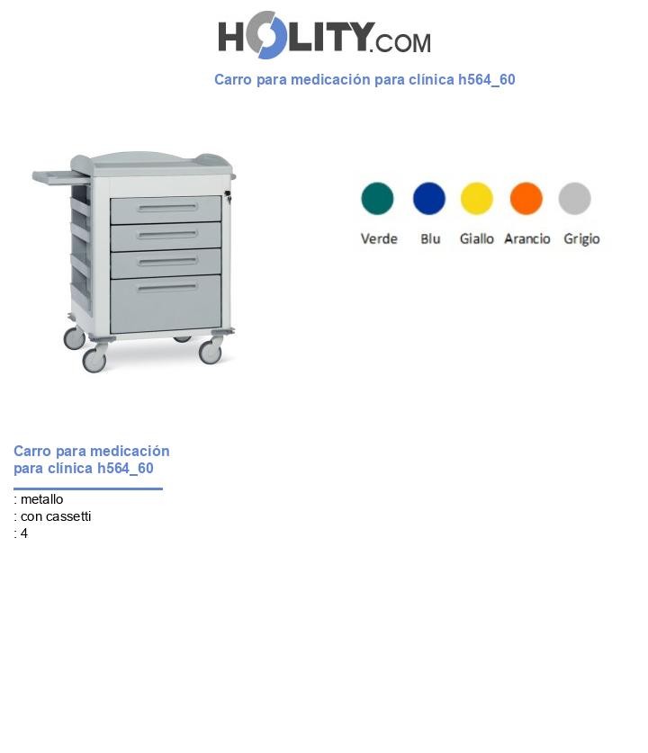 Carro para medicación para clínica h564_60