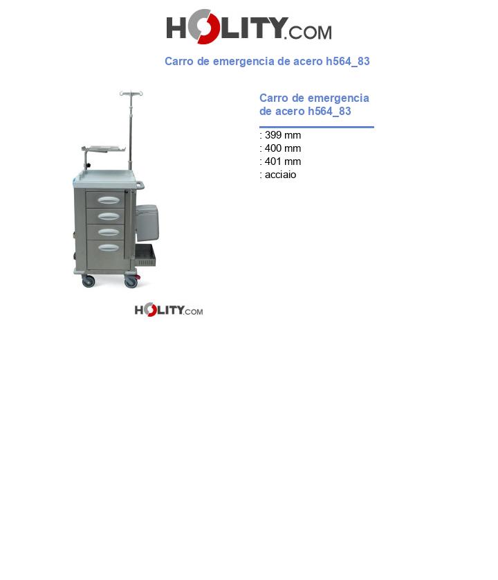 Carro de emergencia de acero h564_83