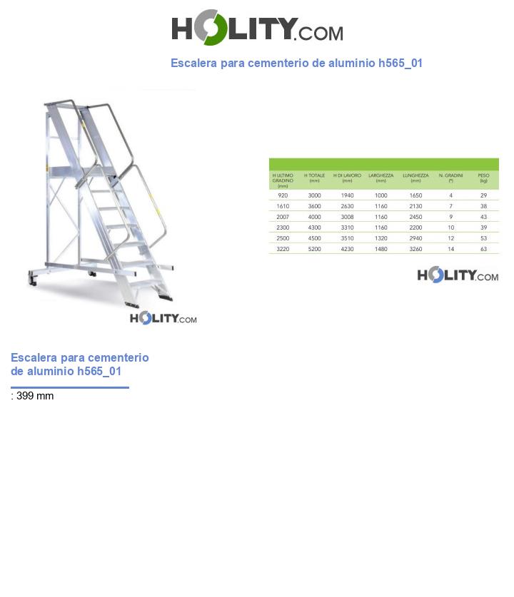Escalera para cementerio de aluminio h565_01