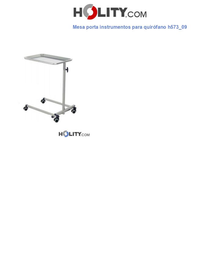 Mesa porta instrumentos para quirófano h573_09