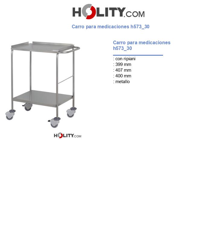 Carro para medicaciones h573_30