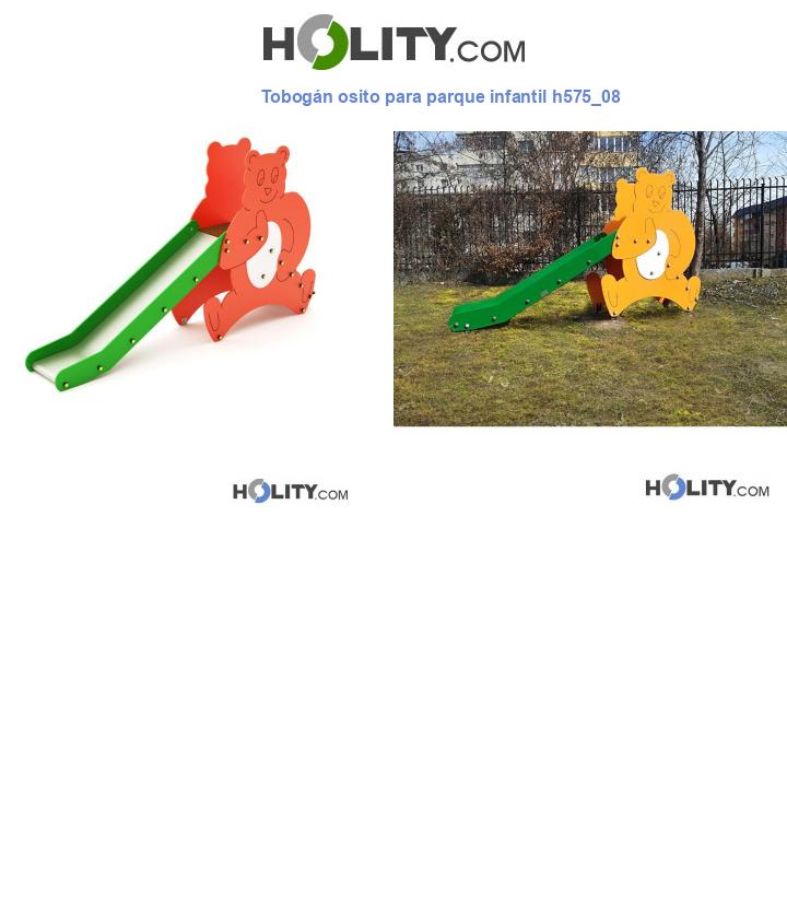 Tobogán osito para parque infantil h575_08