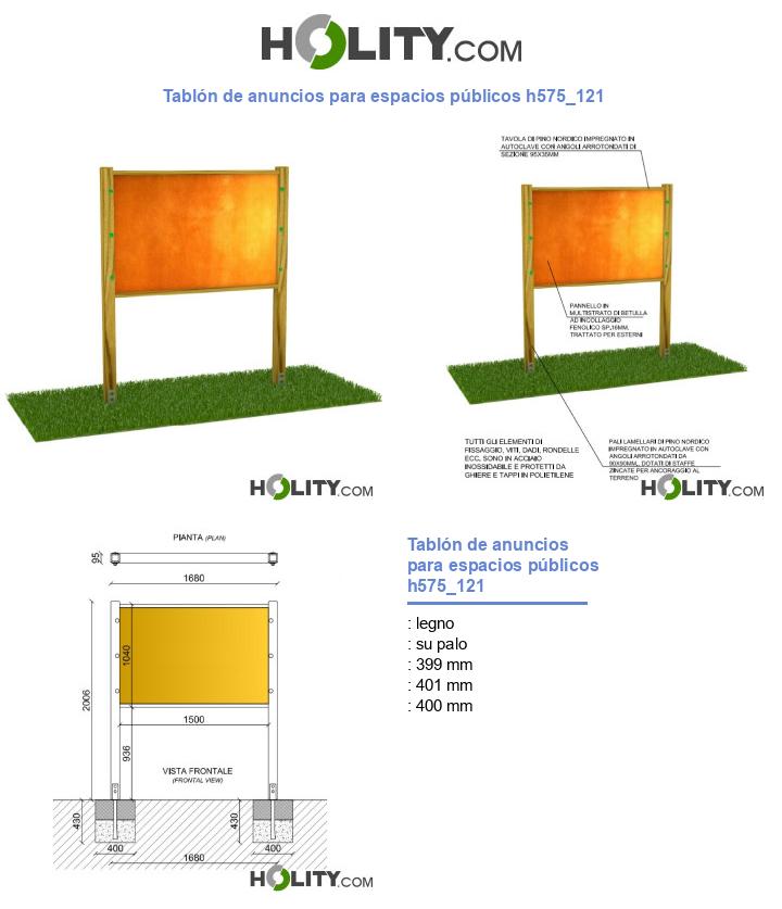 Tablón de anuncios para espacios públicos h575_121