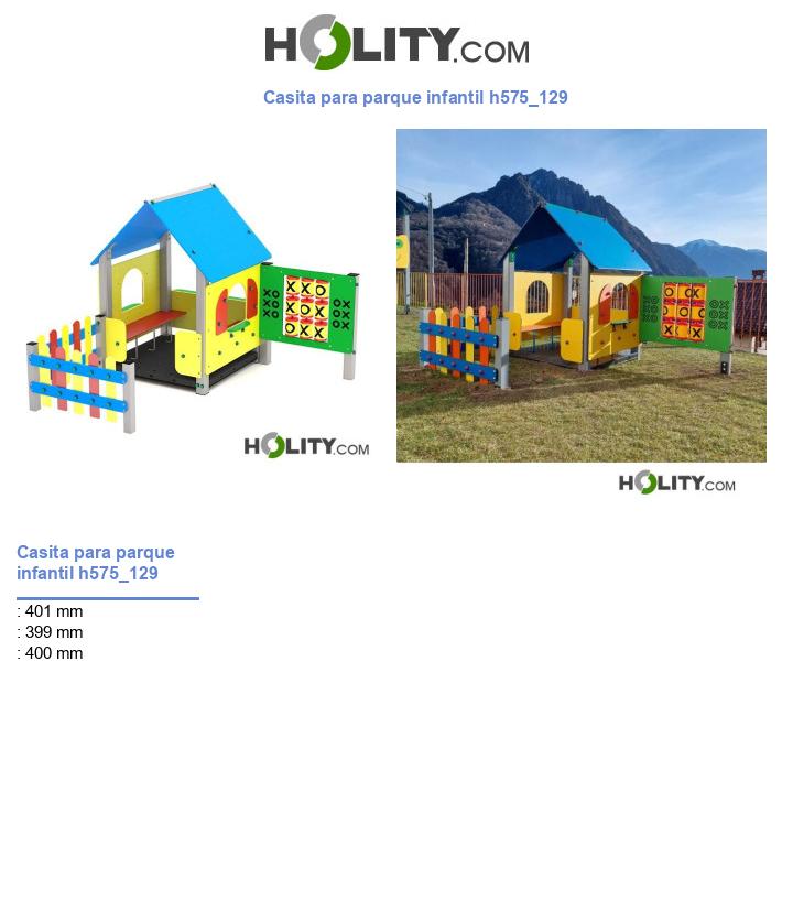Casita para parque infantil h575_129