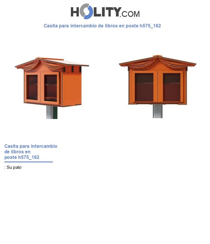 Casita para intercambio de libros en poste h575_162