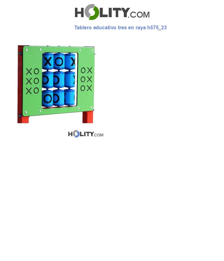 Tablero educativo tres en raya h575_23