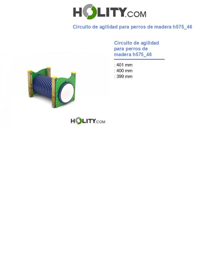 Circuito de agilidad para perros de madera h575_46