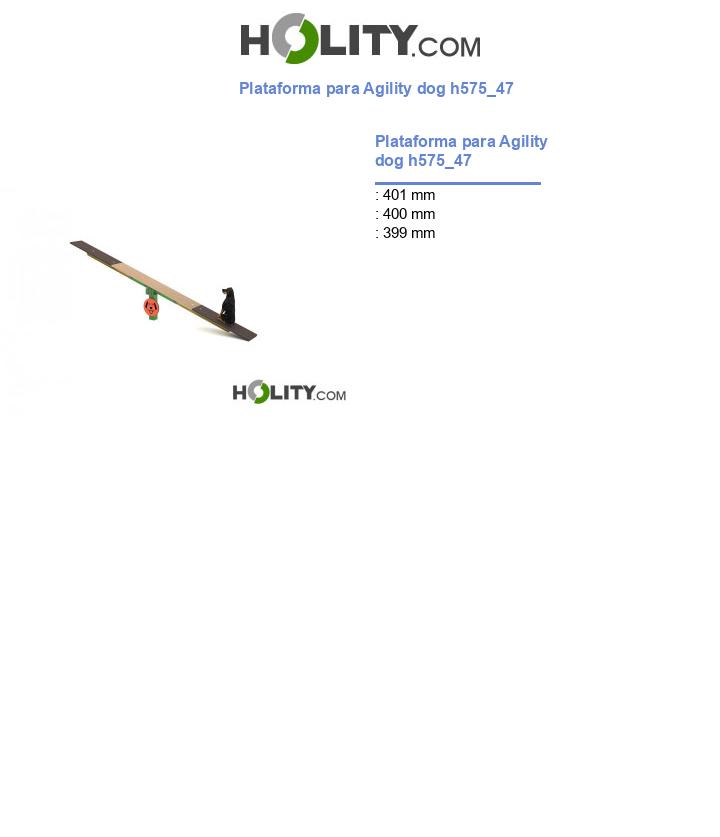 Plataforma para Agility dog h575_47