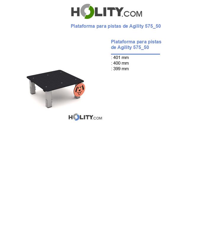 Plataforma para pistas de Agility 575_50