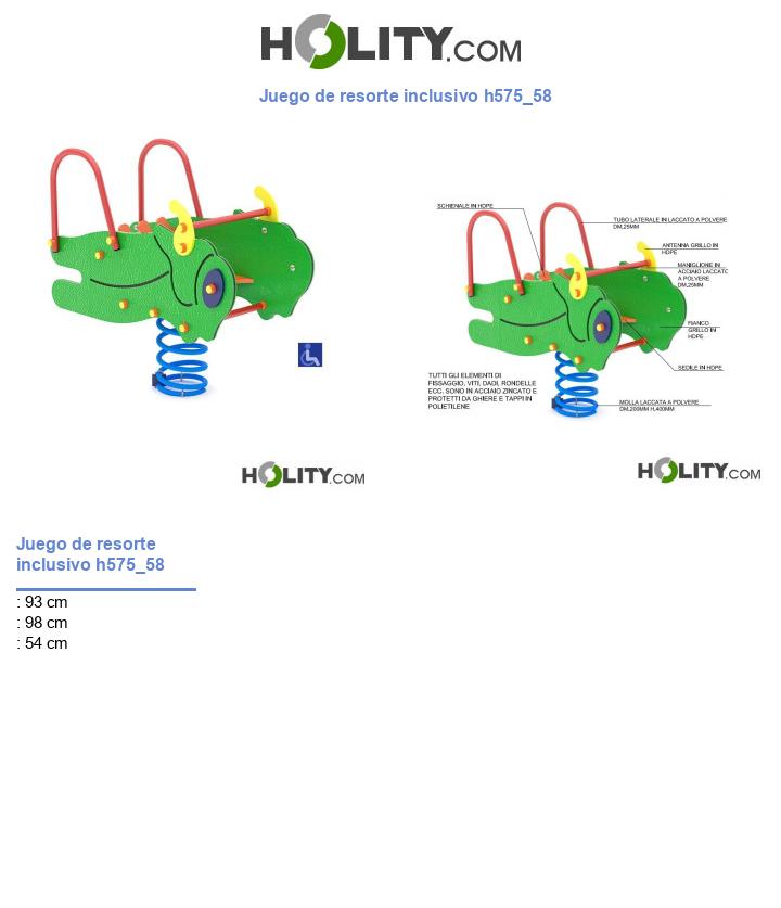 Juego de resorte inclusivo h575_58