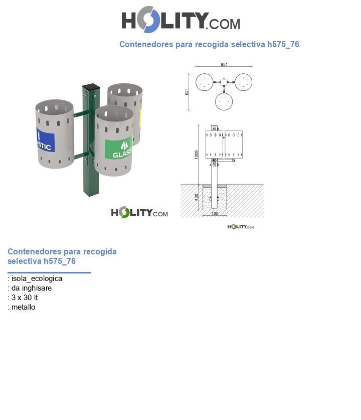 Contenedores para recogida selectiva h575_76