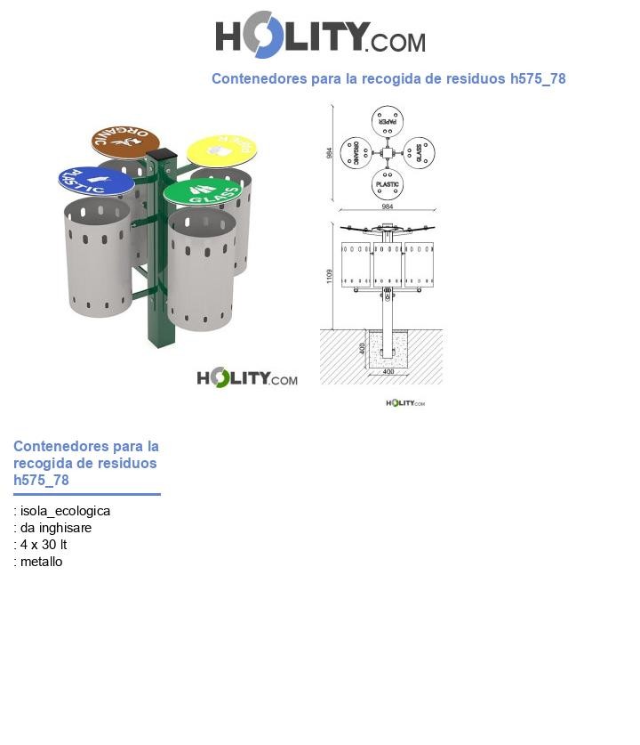 Contenedores para la recogida de residuos h575_78