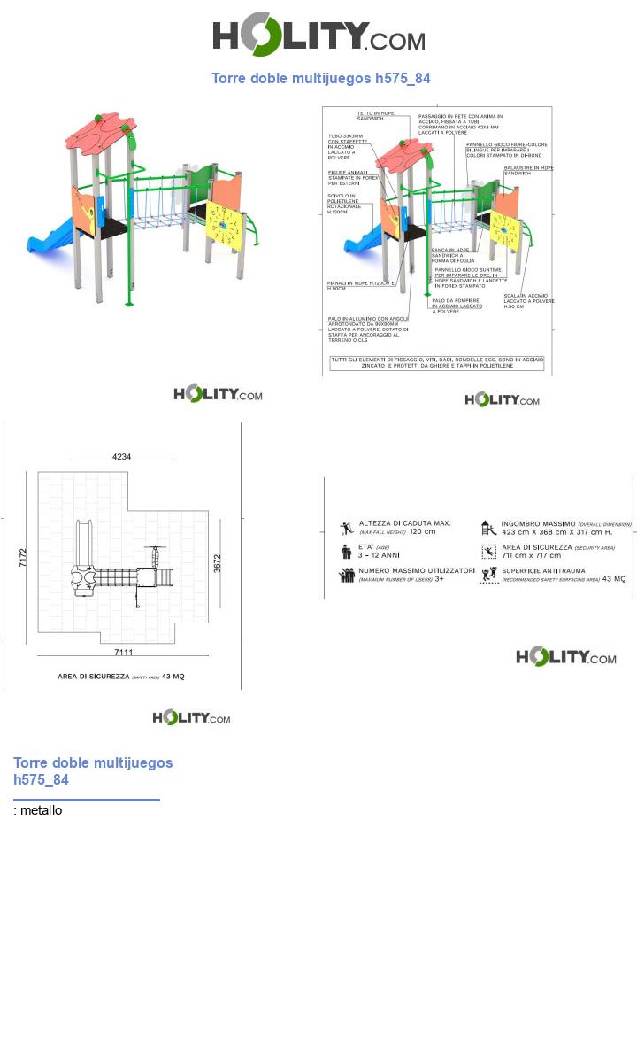 Torre doble multijuegos h575_84