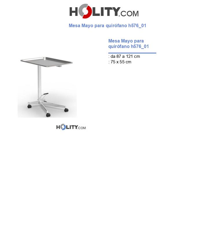 Mesa Mayo para quirófano h576_01