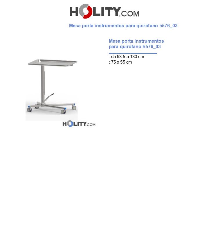 Mesa porta instrumentos para quirófano h576_03