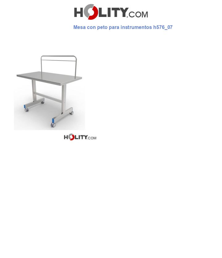Mesa con peto para instrumentos h576_07