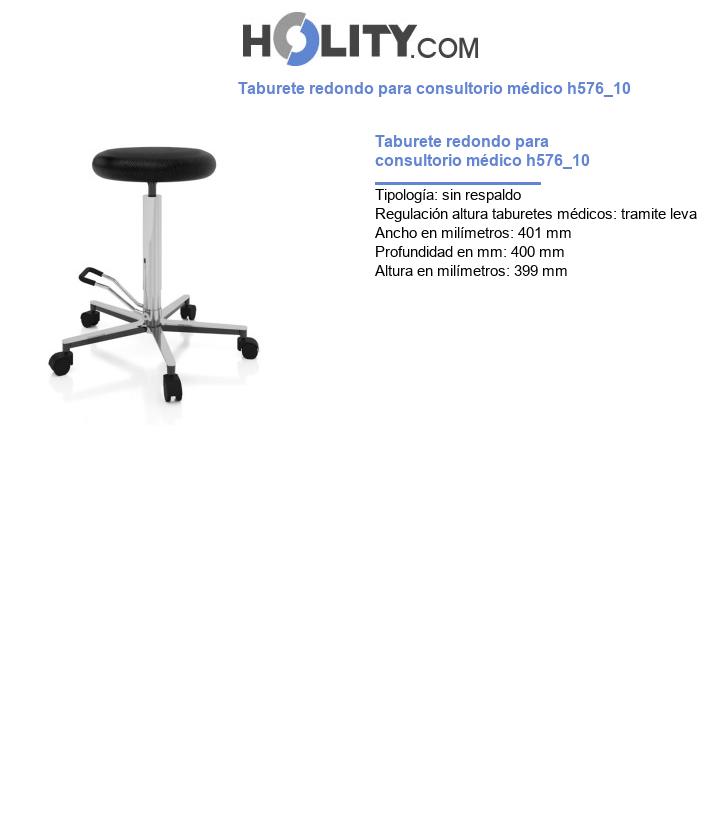 Taburete redondo para consultorio médico h576_10