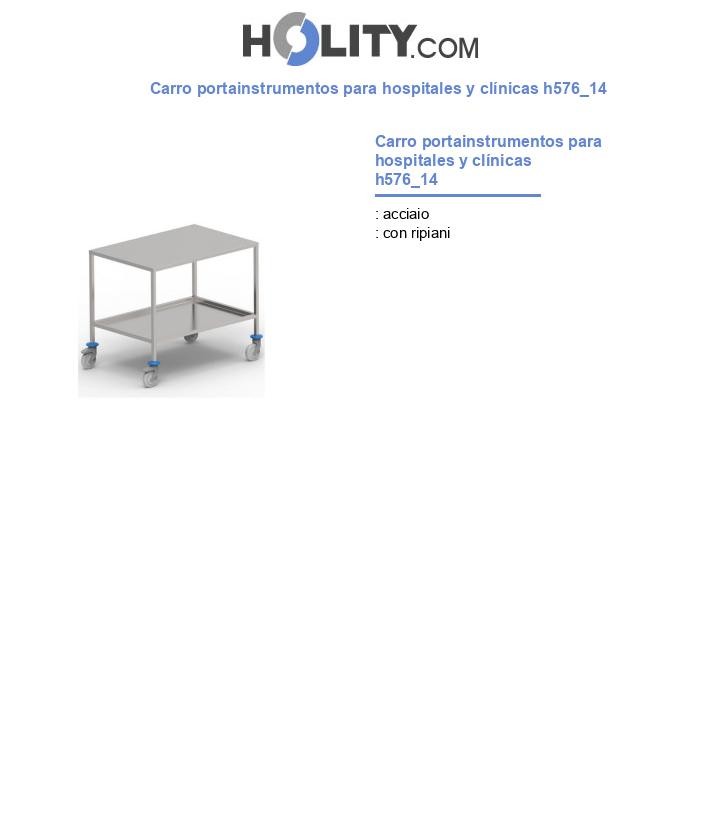 Carro portainstrumentos para hospitales y clínicas h576_14