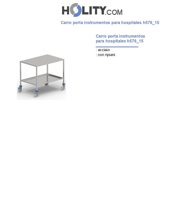 Carro porta instrumentos para hospitales h576_15