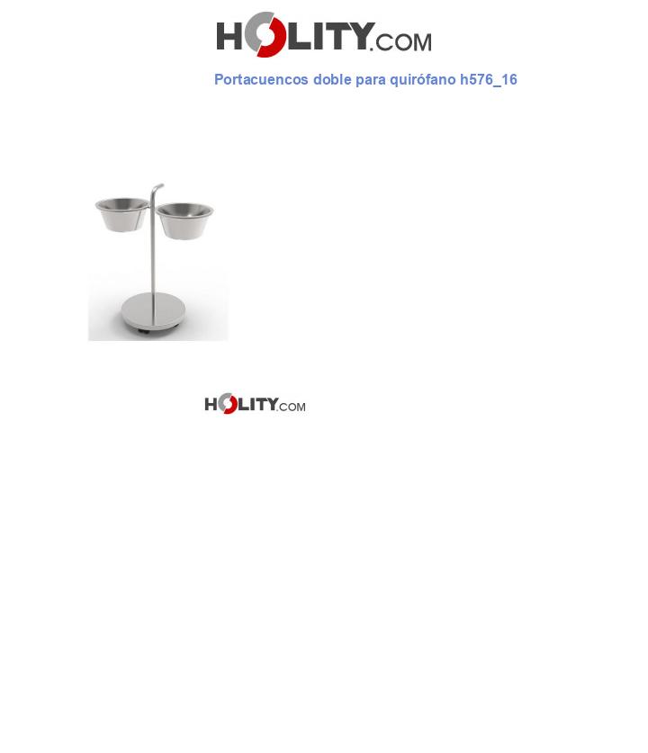 Portacuencos doble para quirófano h576_16