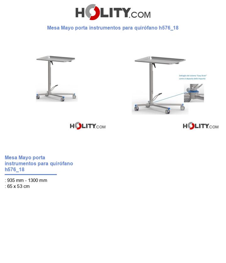 Mesa Mayo porta instrumentos para quirófano h576_18
